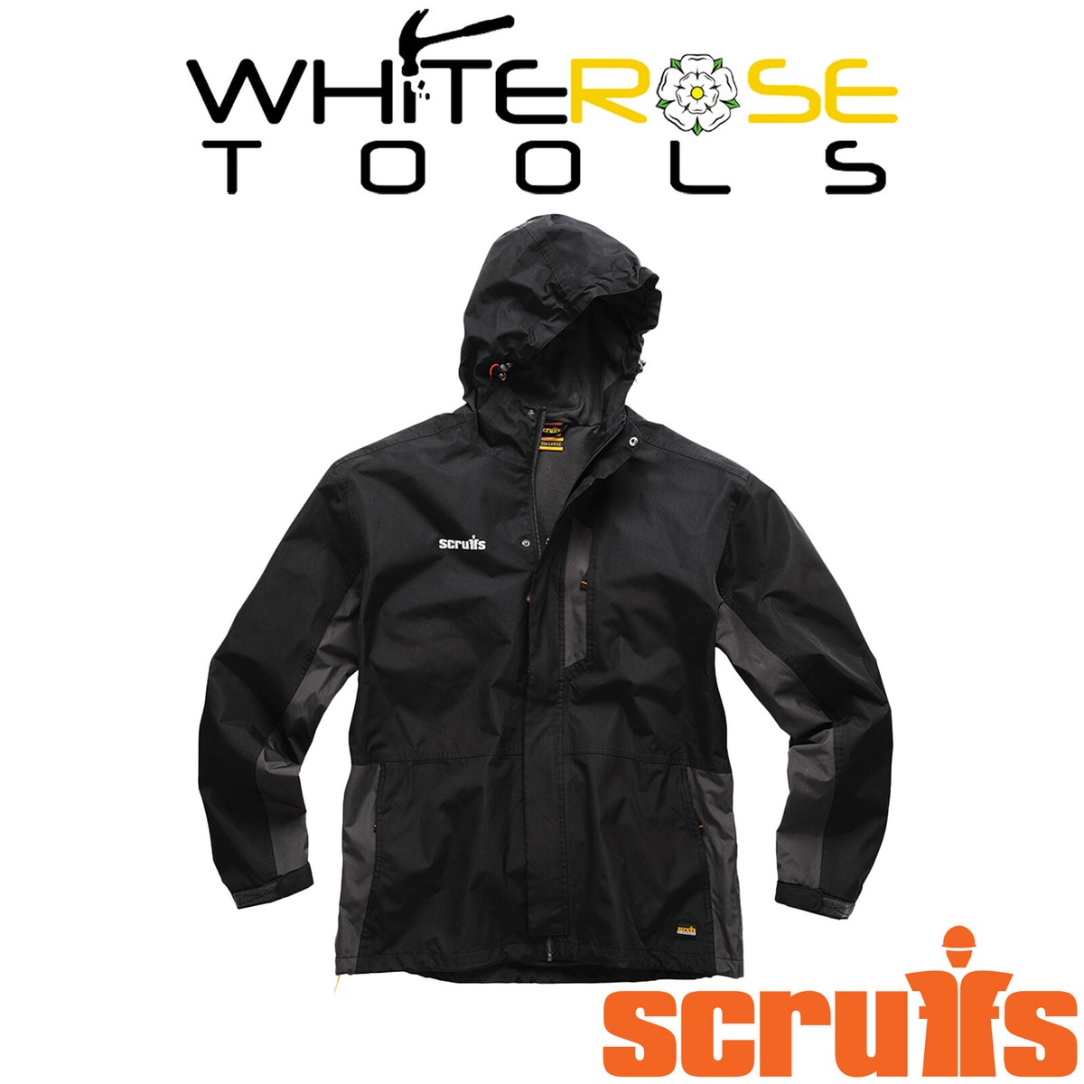 Hood Scruffs Waterproof Work Jacket Scruffs Worker Jacket Black