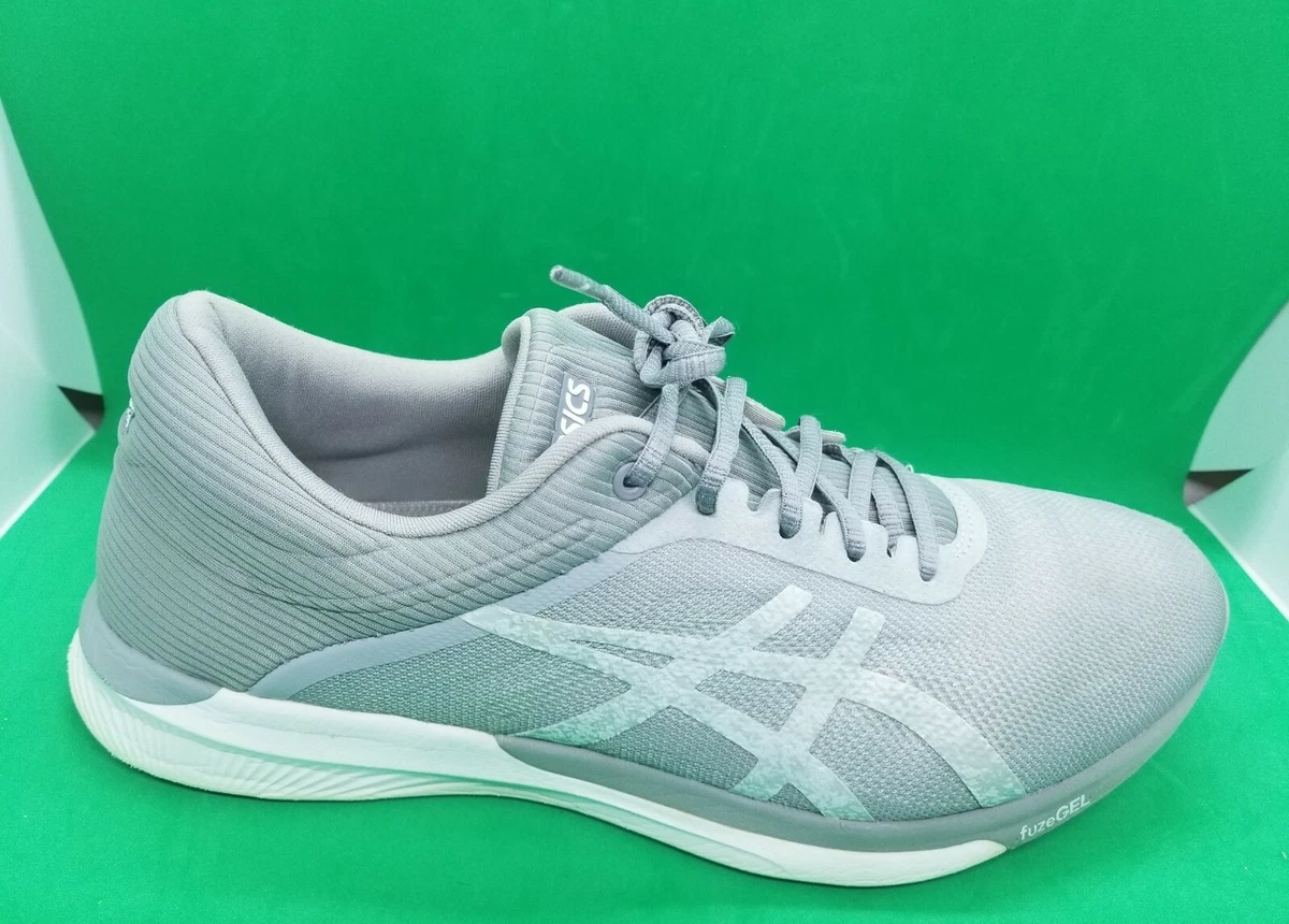 Asics Fuzex Rush T768N Gray White Women s Athletic Shoes Size 10