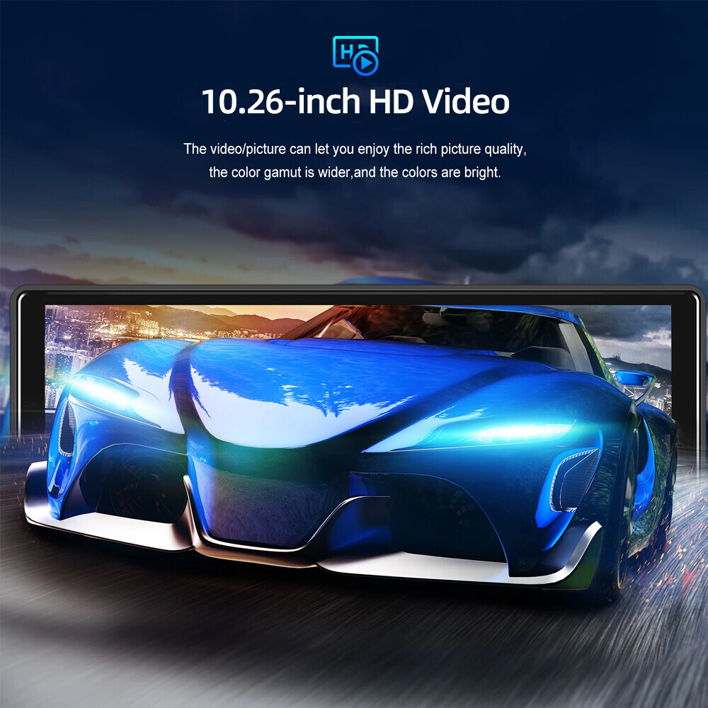 10.26"  Car Radio Portable Android Auto Wireless Carplay GPS Touch Screen Stereo