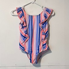 Cat Jack Girls Swimsuit Size M 7/8 Plus Multicolor One Piece Pullover