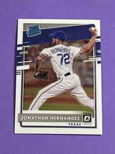 2020 Panini Donruss Optic Jonathan Hernandez Rated Rookie #90 Texas RC (W)