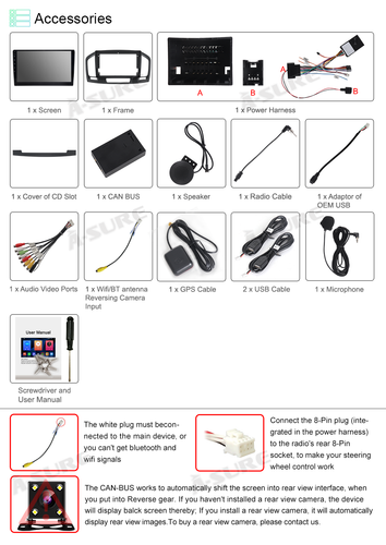 2+32G Android14 CarPlay Radio Stereo GPS Sat Nav For Vauxhall Insignia 2008-2012 - Picture 9 of 10