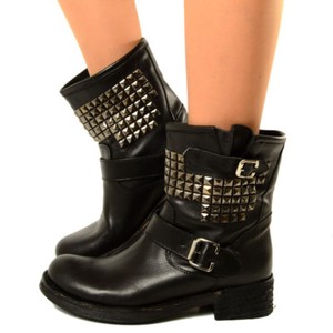 stivaletti borchie bassi