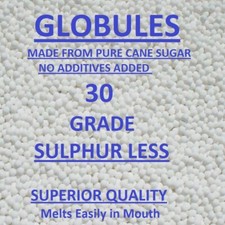 Globules Size 30 Grade Purest Homeopathic Pellets Sulphur free 450 gm
