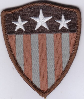 Caption 3 Stars Embroidered Patches 3''x2.5'' iron-on 