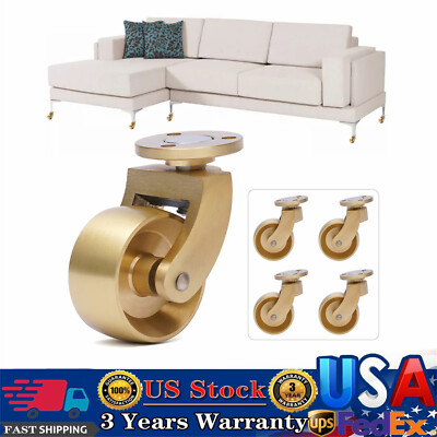 SALE Universal Antique Brass Ball Swivel Wheels Caster for Furnitures Pack of 4