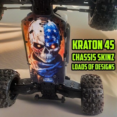 ARRMA KRATON 4S v2 RC Chassis Skin Protector -LOADS OF DESIGNS - durable skinz
