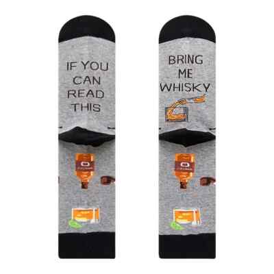 Bring Me Some Whisky - Crew-Socken aus Baumwolle Neuheit UK 7 11