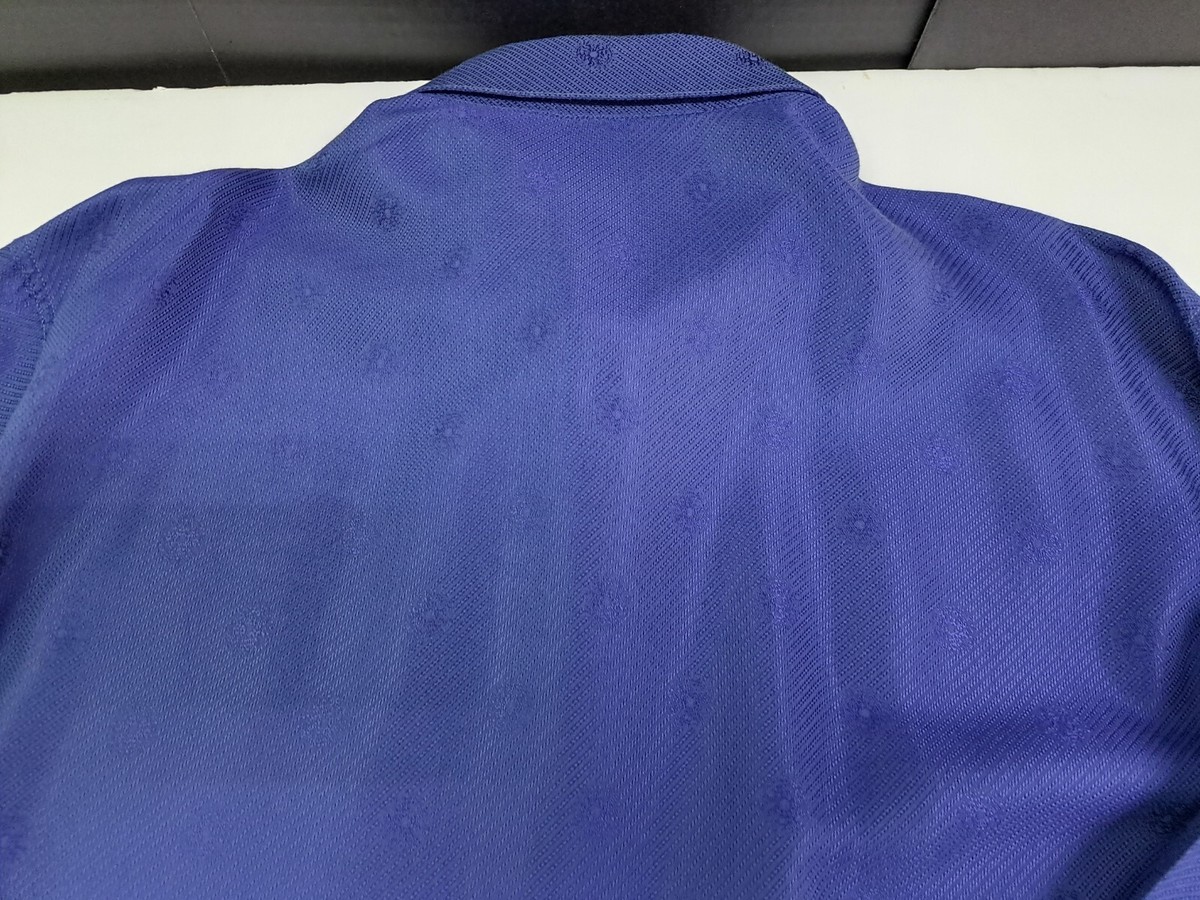 VTG Versace Classic V2 Mens Size 16.5/ 42 Blue Long Sleeve