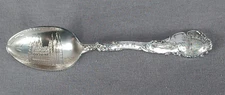 Shepard Mfg Co Mormon Temple Salt Lake City Utah Souvenir Spoon C. 1893-1923