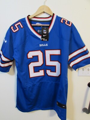海外ブルースユニフォーム LeSean McCoy #25 Buffalo Bills Blue On Field Authentic Nike Jersey