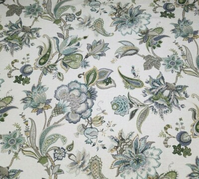 Garden Flora in Haze BTY 54'' Wide P Kaufmann Cotton Rayon Flax Jacobean