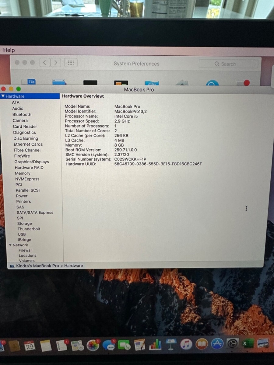 Apple MacBook Pro 13” (512GB SSD, Intel Core i5-6360U, 2.40 Apple MacBook Pro 13” (512GB SSD, Intel Core i5-6360U, 2.40