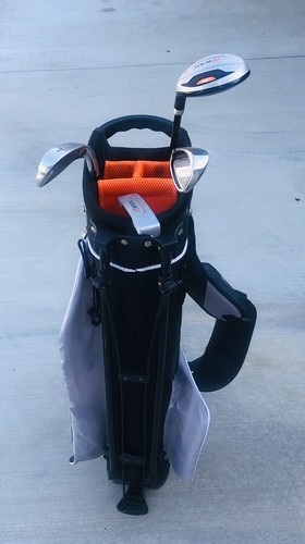 Tour X 4 Piece Junior Golf Set with Stand Bag Hybrid 7 & 9 Iron Putter Size 3 LH - Picture 6 of 15