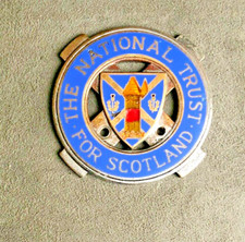 The National Trust For Scotland Enamel Car Badge Emblem