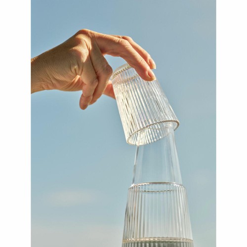 Stelton carafe Pilastro with glass, Water carafe, Glass, Transparent, 1 L, X-507 - Picture 6 of 6