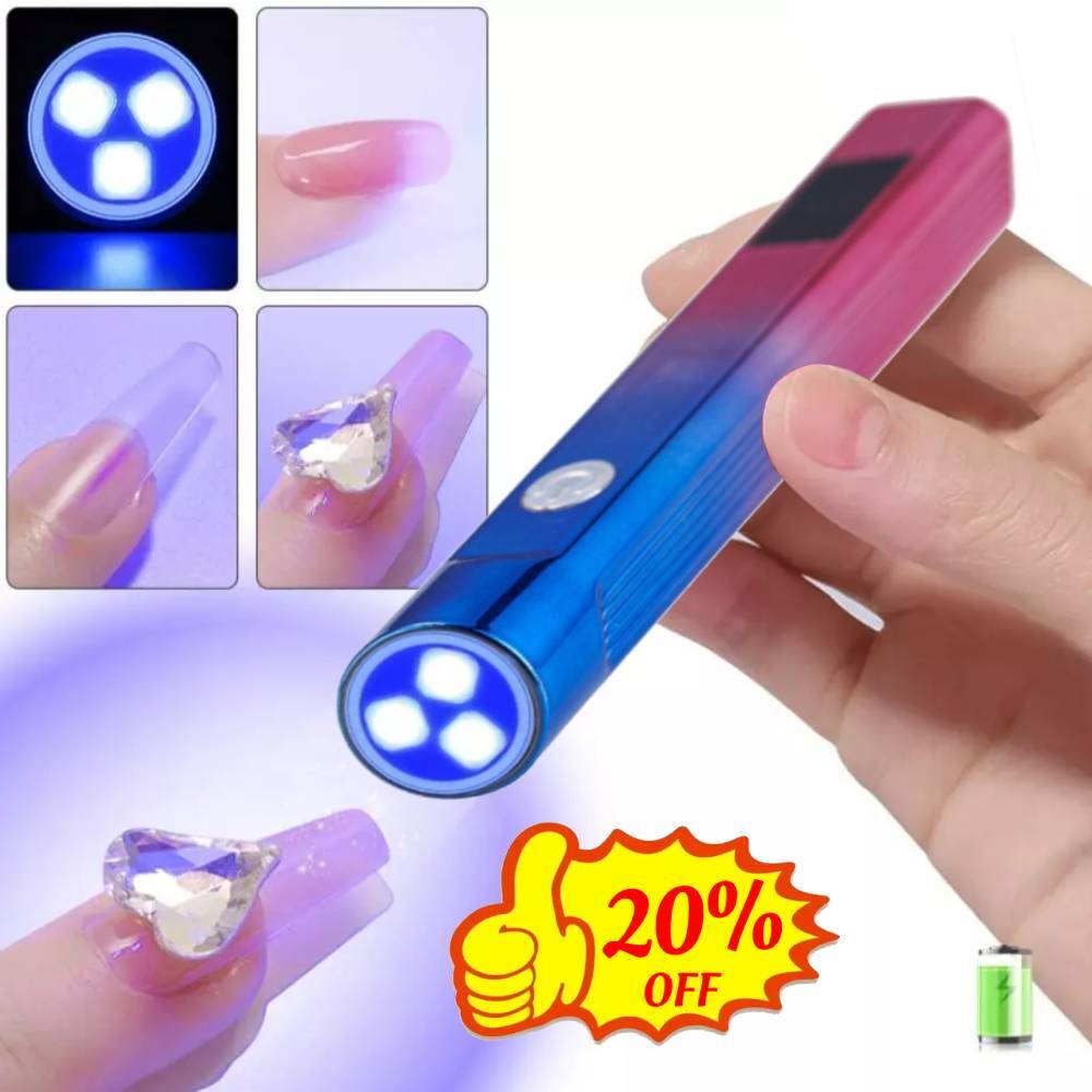 Mini Nail Lamp UV LED Light Portable Nail Polish Gel Dryer Curing Lamp Handheld-image