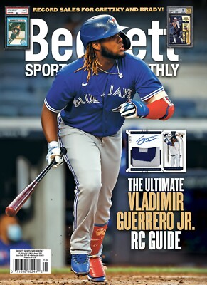 New AUGUST 2021 Beckett SPORTS CARD MONTHLY Price Guide with VLADIMIR GUERRERO