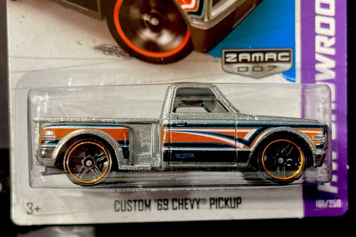 Hot Wheels 2013 Custom ‘69 Chevy Pickup ZAMAC unpainted Wal Mart Exclusive - Picture 2 of 3