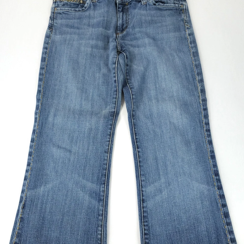 Vintage See Thru Soul Jean Pants Womens 30 Flared Wide Leg Y2K 90s Skater Raver - Image 4 of 4