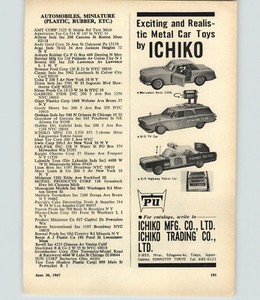Details About 1967 Paper Ad Metal Cars Ichiko Mercedes Benz Bo Tv Highway Patrol Toy Show Dmc - 