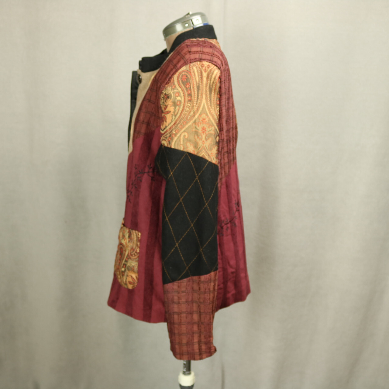 Allure Embroidered Patchwork Blazer Button Front … - image 11