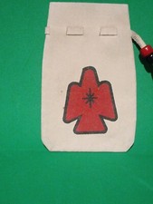 VINTAGE SMALL LEATHER COIN POUCH 2 1/2"X4"