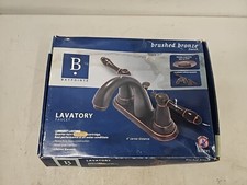 Baypointe Black Brass Faucet New In Box, Includes Drain, Model 633745
