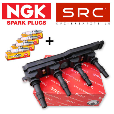 ZÜNDSPULE + NGK ZÜNDKERZEN FÜR OPEL ASTRA H VECTRA B C SIGNUM  ZAFIRA A 1.8 16V