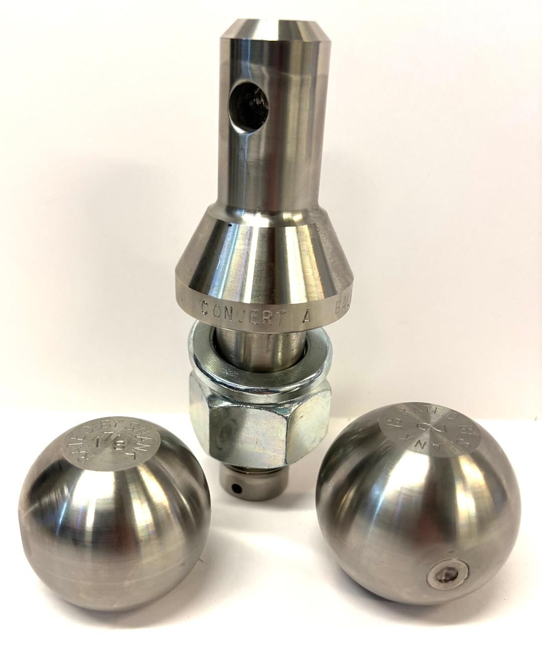 1" 2 Ball Set (1-7/8" and 2" Balls) - Stainless Steel Part # 903 MADE IN THE USA