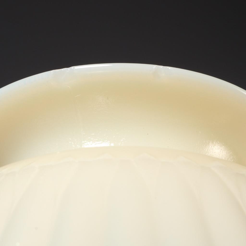 Macbeth Evans Petalware Scalloped Cream Beige Sherbet Serving Bowl