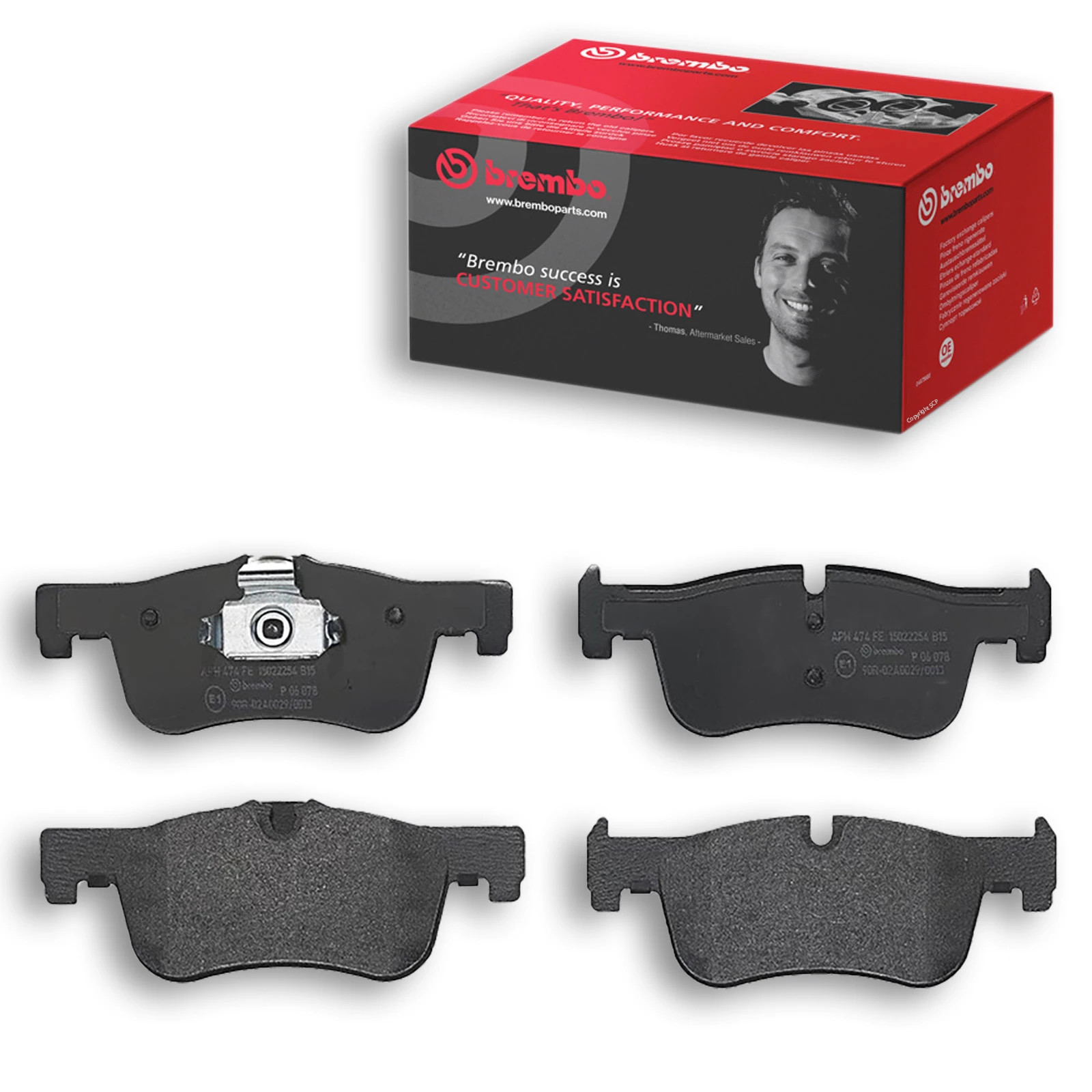 Brembo Brake Pads Set Front P06078 34116850567 34116858910 25015 25014 D18179052 - Image 15
