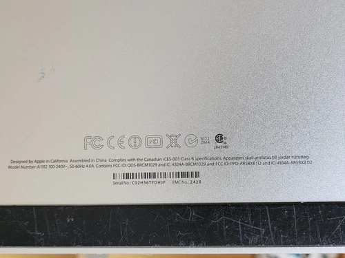 Apple MC813B/A A1312 (Mid-2012) iMac 27" Core i5-2.7ghz 4GB RAM 1TB SSD HDD - Picture 4 of 5