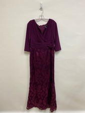 Papell Size 12 Plum Fuchsia Sequins Ladies Formal**Possibly Altered