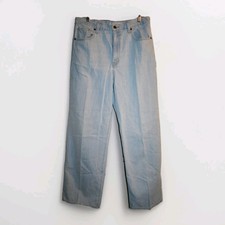 Levi's High Waisted Straight Leg Jeans Size 32 Light Wash Denim 32X31