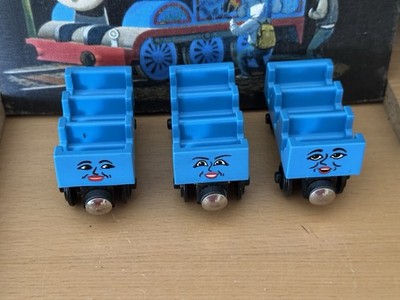 1997 Learning Curve Wooden Thomas Train Roller Coaster Cars Ada, Jane & Mabel!