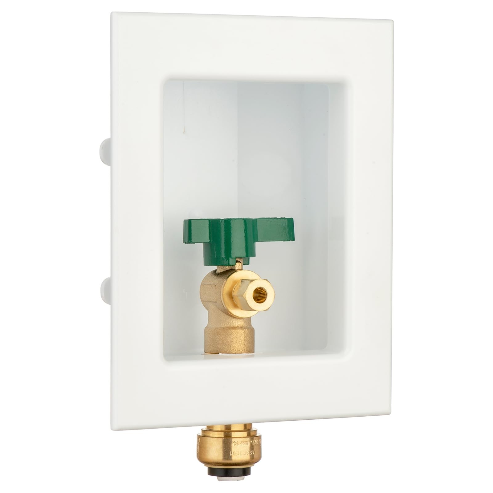Ice Maker Outlet Box 1/2 Inch Push to Connect 1/4 Recessed LIZBQH550 1 PCS