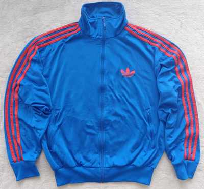 Adidas Originals Firebird mens Blue Orange Track Tracksuit Top