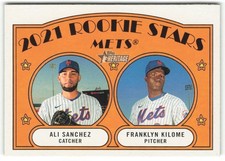 2021 Topps Heritage Ali Sanchez/Franklyn Kilome RC New York Mets #155