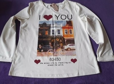 AMY JONES Mega Schönes Shirt Pullover Ecru Print Nieten GR:44/46 NP:59,99 s.Maß