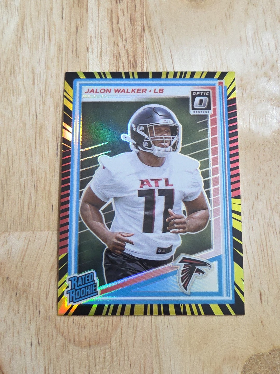 2025 Donruss Optic JALON WALKER Electricity /75 #290 Rated Rookie Falcons SP