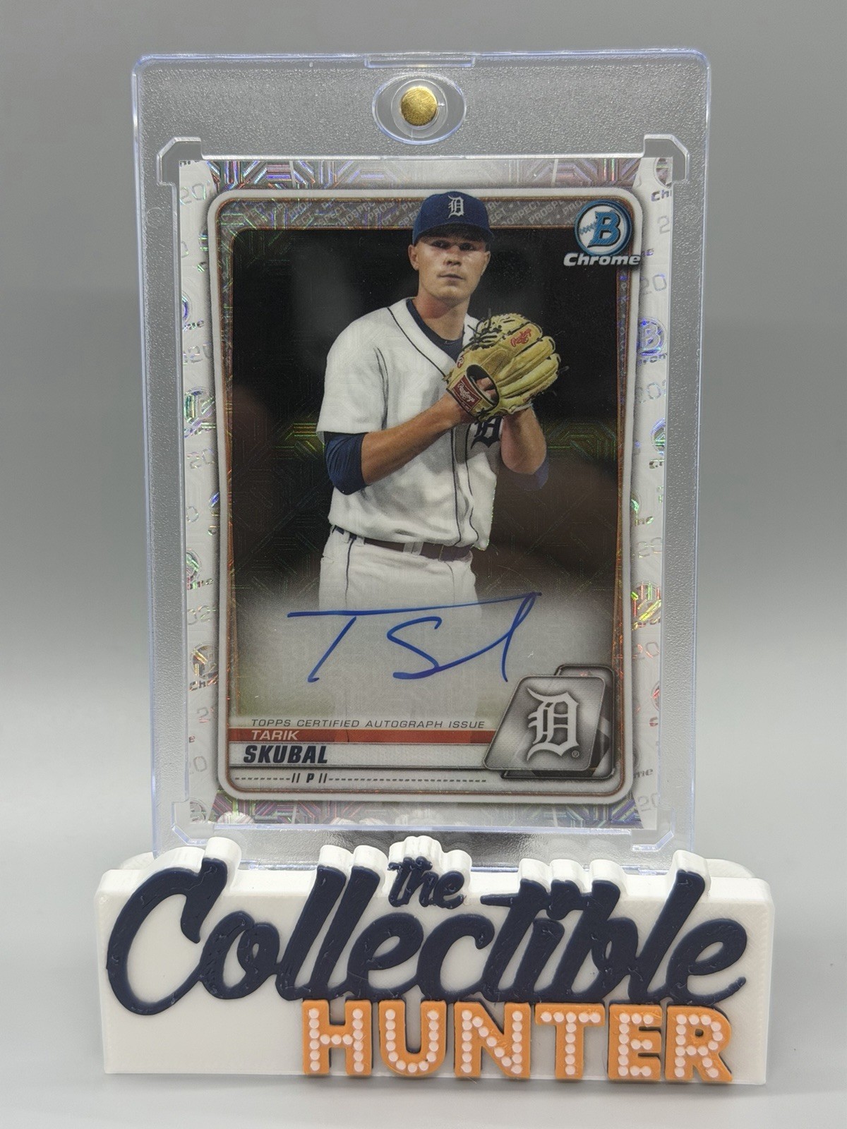 2020 Bowman Chrome Prospects RC Tarik Skubal Mega Mojo Refractor Auto BMA-TS 