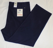 DOCKERS Men's Big & Tall Comfort Knit Chino Straight Fit Pants Navy 46X34 New