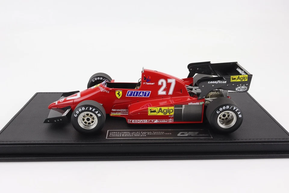 MODELLINO AUTO STATICO GP REPLICAS FERRARI F1 126C3 TAMBAY 1983 SCALA 1/18 - Immagine 3 di 4
