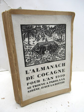 ALMANACH DE COCAGNE 1920 EO Illustré DUFY SEGONZAC LABOUREUR SATIE GASTRONOMIE