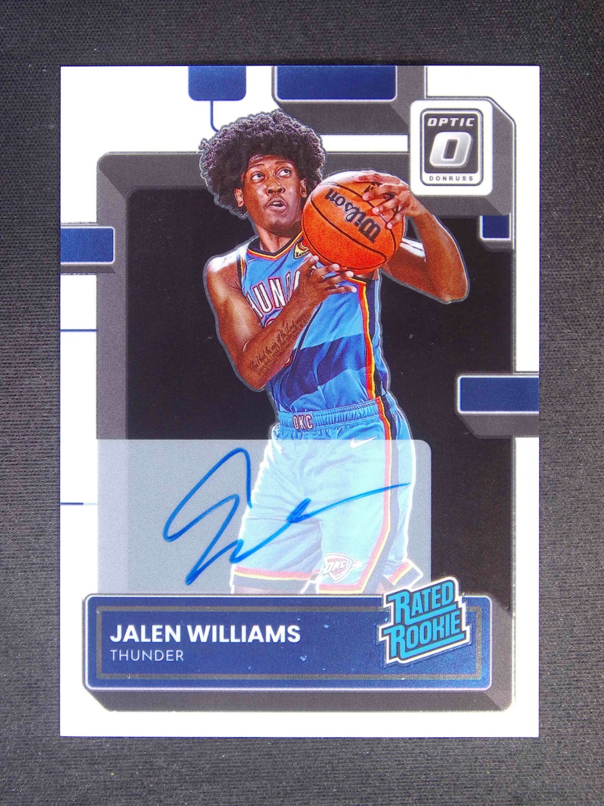 2022-23 Panini Donruss Optic Jalen Williams #235 RC Rated Rookie Auto