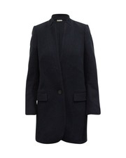 Stella Mccartney Bryce Coat In Navy Wool Women Blue Size 38
