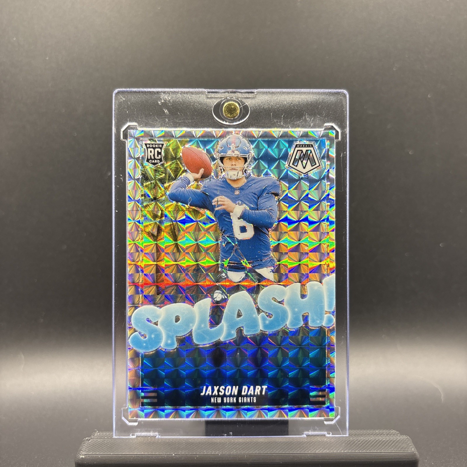 2025 Panini Mosaic - Splash Mosaic Jaxson Dart #15 Silver Prizm Mosiac RC