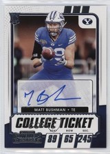 2021 Panini Contenders Draft Picks College Ticket Matt Bushman #171 Auto 1n4k