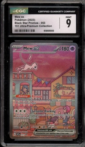 Pokemon Mew ex 151 Ultra-Premium Coll. Full Art Promo SVP EN 053 CGC 9 Mint